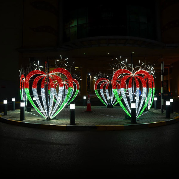 National Day Light Decoration - Al Wahda Mall (Outdoor Lighting)